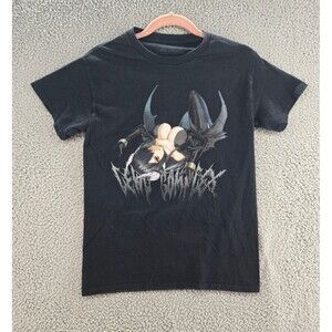 Lewd Complex Shirt Mens S Black Anime Demon Girl Graphic Print Metal Tee